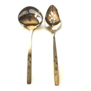 Oneidacraft Capistrano Ladel & Serving Spoon Stainless Flatware